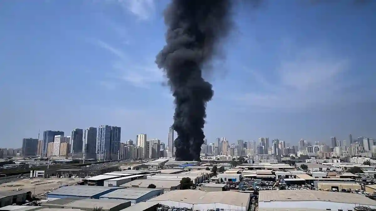 قصف على ابراج في دبي